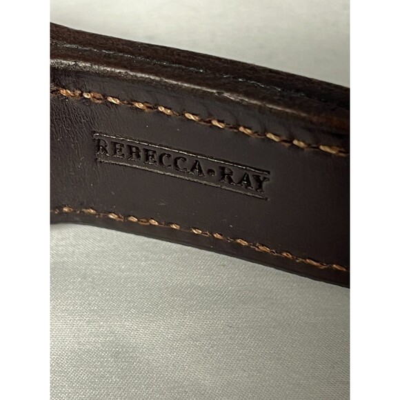 Rebecca Ray Belt Size 34 Black Snaffle BIT Bridle Equestrian Leather USA main image 7